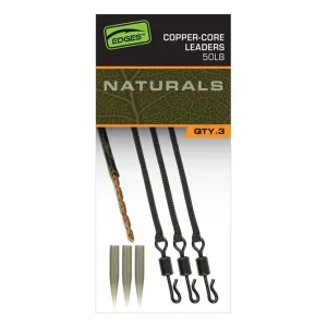 Shop Nu FOX Edges Naturals Copper-Core Leaders (3stuks)