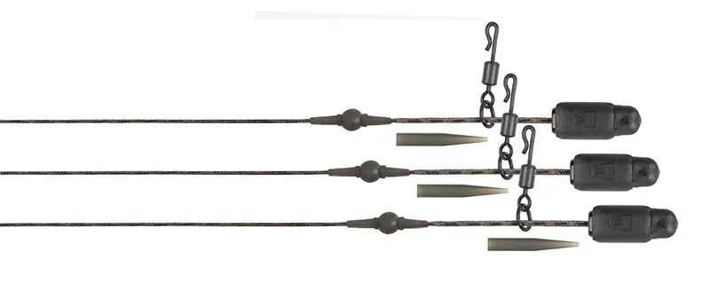 Favoriet FOX Submerge Naturals Heli-Clip Rigs (3stuks) 30lb