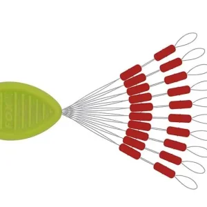 Direct Beschikbaar FOX RAGE PREDATOR Float Stops Red (20stuks)
