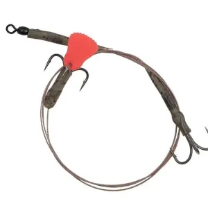 Op = Op FOX RAGE PREDATOR Doodaas Onderlijn 2 Dreggen (50cm) Size 8