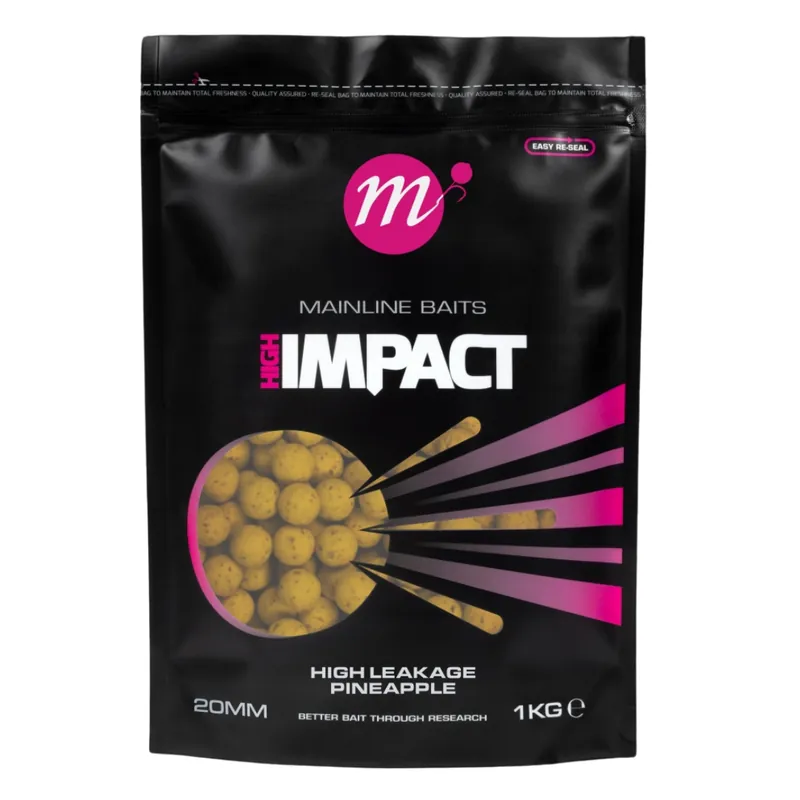 Alleen Vandaag MAINLINE High Impact Boilies H/L Pineapple (1kg) 16 mm