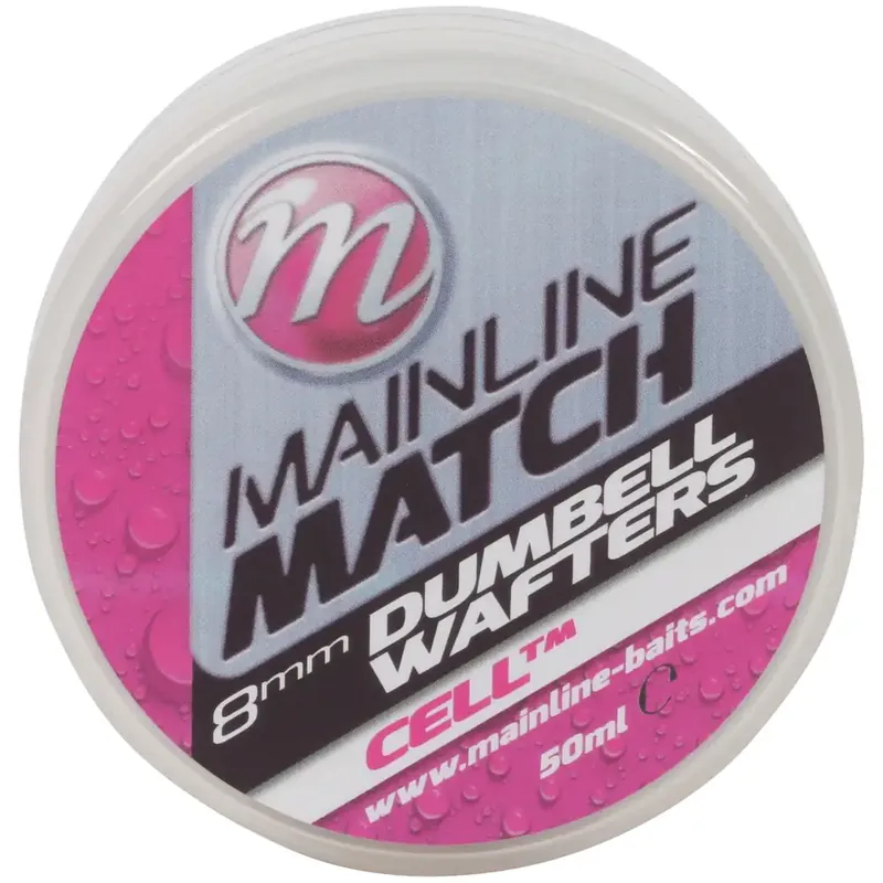 Speciale Aanbieding MAINLINE Match Dumbell Wafters White Cell (50ml) 6 mm