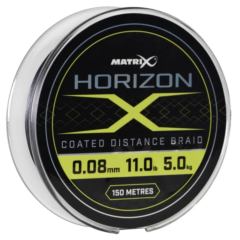 Merkproduct MATRIX Horizon Coated Distance Braid - Gevlochten Feederlijn (150m) 0.08mm - 5kg/11lb