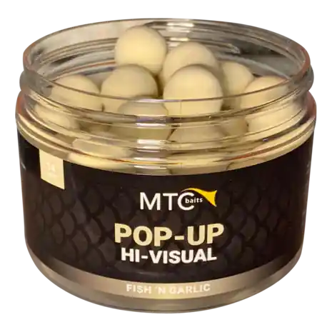 MTC BAITS Pop-Up Hi-Visual Fish 'N Garlic Koopje