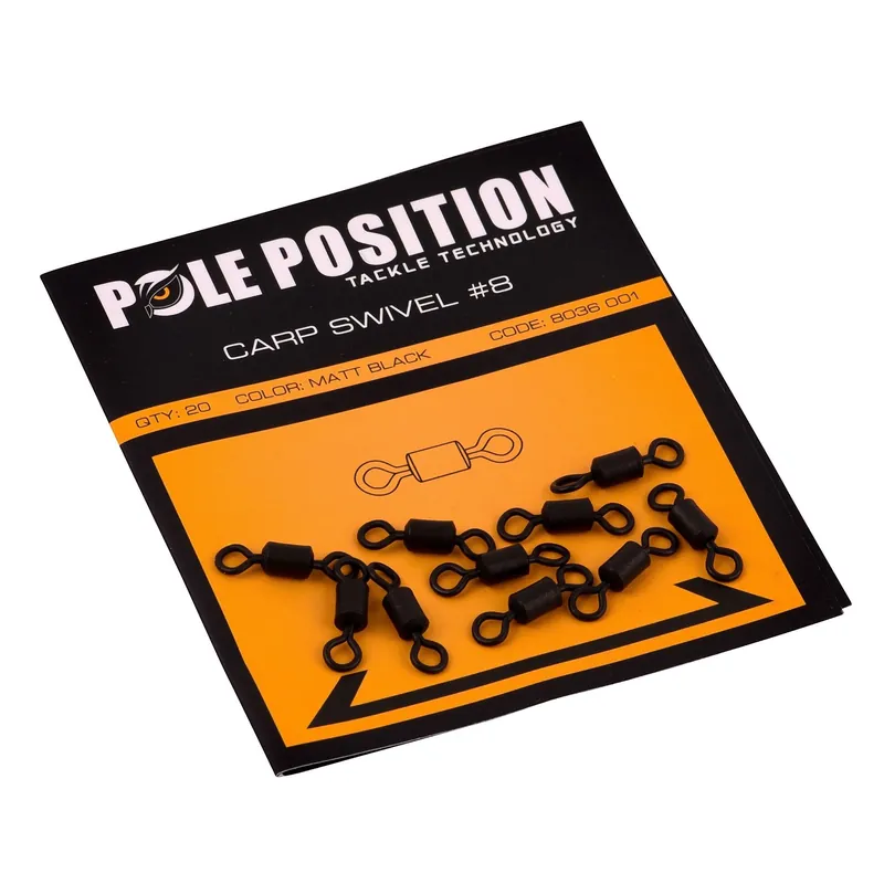 Premium POLE POSITION Carp Swivel #8 (20stuks)