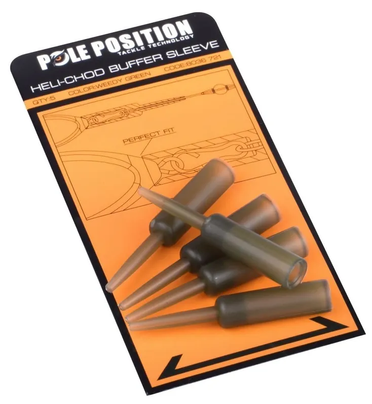 POLE POSITION Heli-Chod Buffer Sleeve Weedy Green (5stuks) Actieprijs