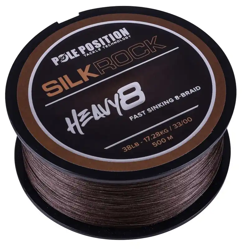 POLE POSITION Silkrock Heavy8 - Gevlochten Karperlijn (500m) 0.30mm - 13.91kg/30.6lb Weekendaanbieding