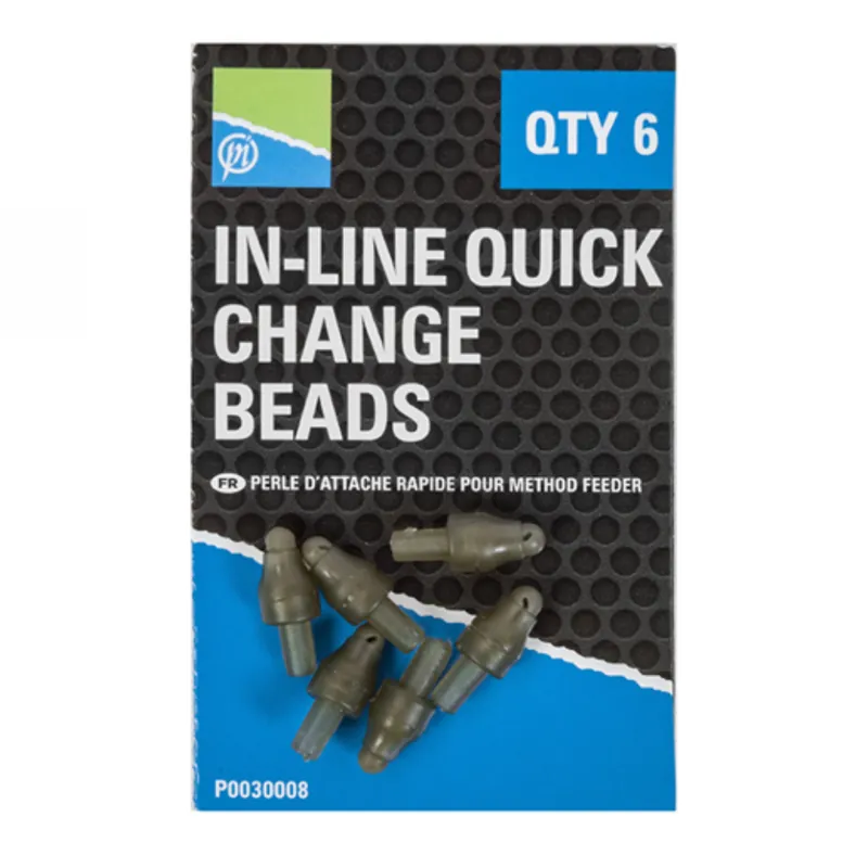 PRESTON In-Line Quick Change Beads (6stuks) Gereduceerde Prijs