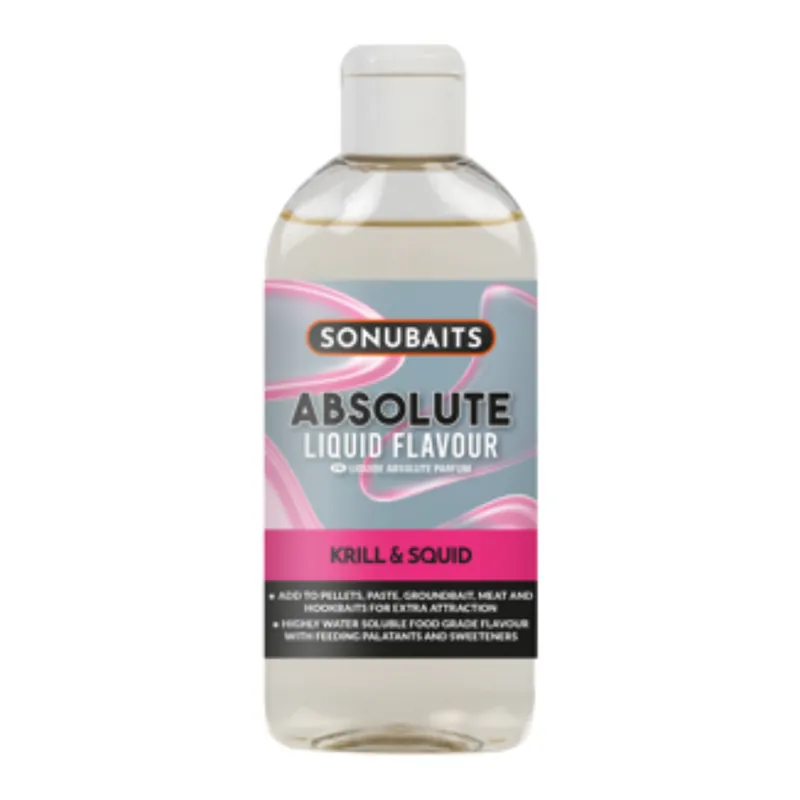 SONU BAITS Absolute Liquid Flavour Krill & Squid Seizoensaanbieding