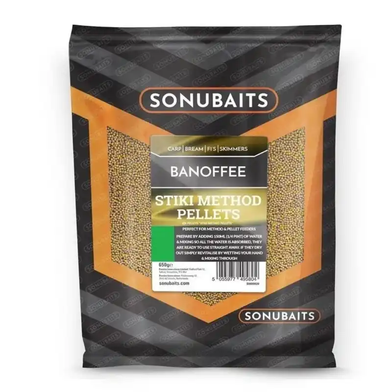 Must-Have SONU BAITS Method Pellets Stiki Banoffee 2mm (650gr)