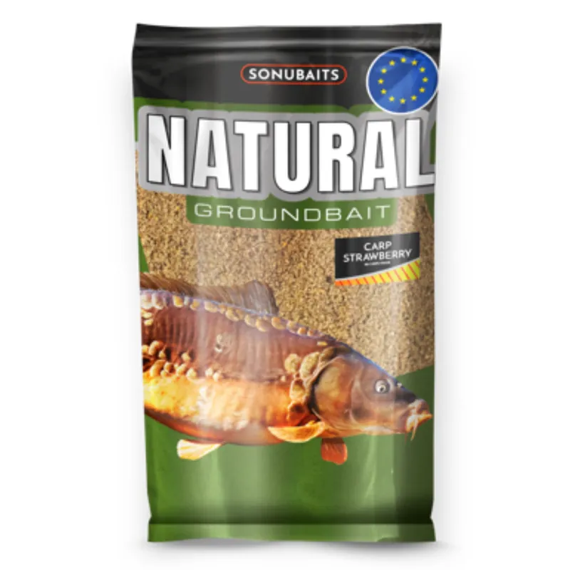 SONU BAITS Natural Carp Strawberry (1kg) Express Levering