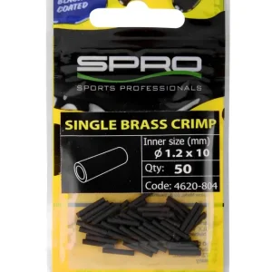 SPRO Matte Black Single BR Crimp (50stuks) 1.2mm Koop Online