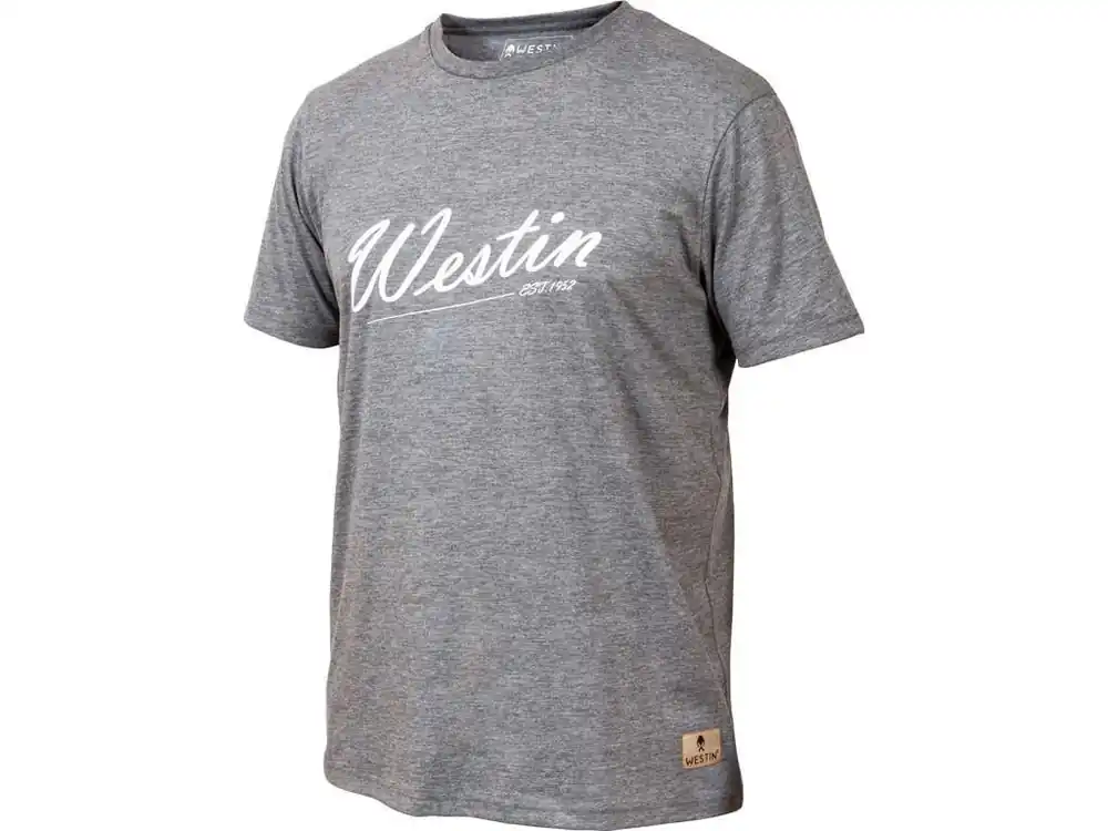 WESTIN Old School T-Shirt Grey Melange L Betaalbaar