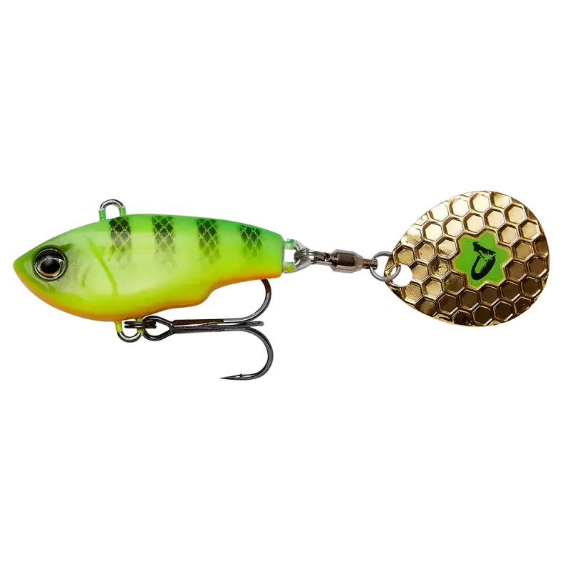 Fat Tail Spin | 5,5cm | 9G | Sinking Firetiger Beperkte Voorraad