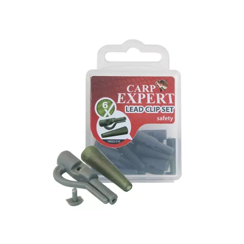 Beste Prijs Lead Clip Safety Set | Inhoud 6 stuks | Incl. Tailrubbers