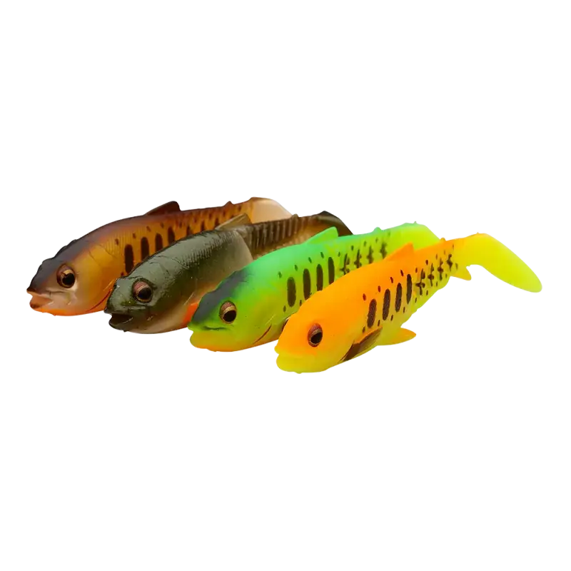 Lage Kosten Craft Cannibal Paddletail 8,5 CM | 7G | Dark Water Mix 4 stuks