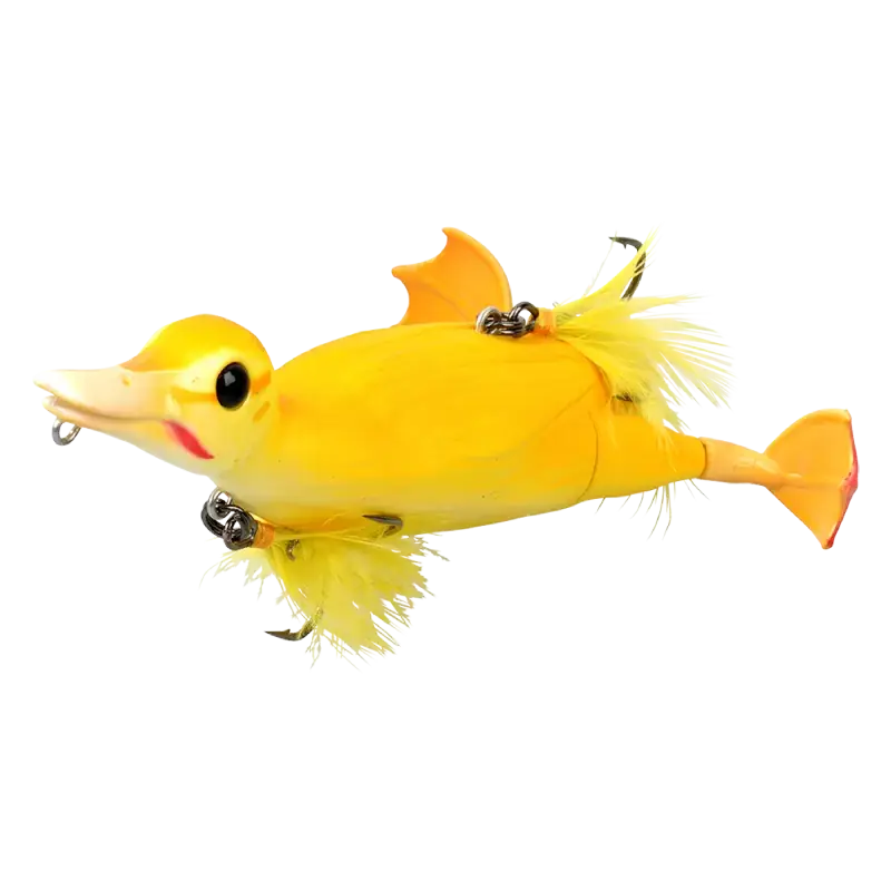 3D Suicide Duck 10.5 CM | 28G | Floating | Yellow Koopje