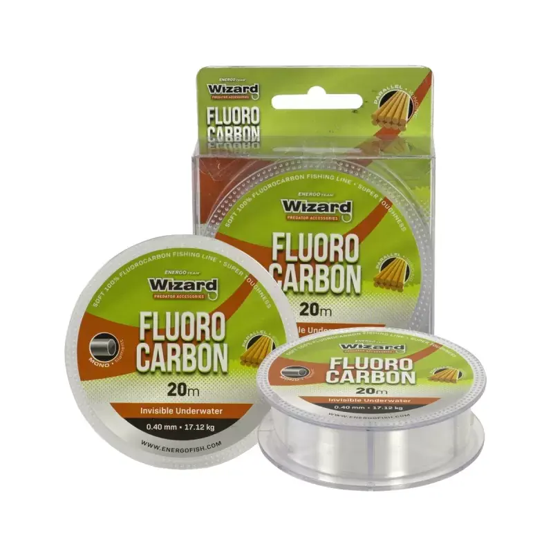 Uitverkoop Fluorocarbon Vislijn | 0.30MM | 12.28KG | 20M | Transparant