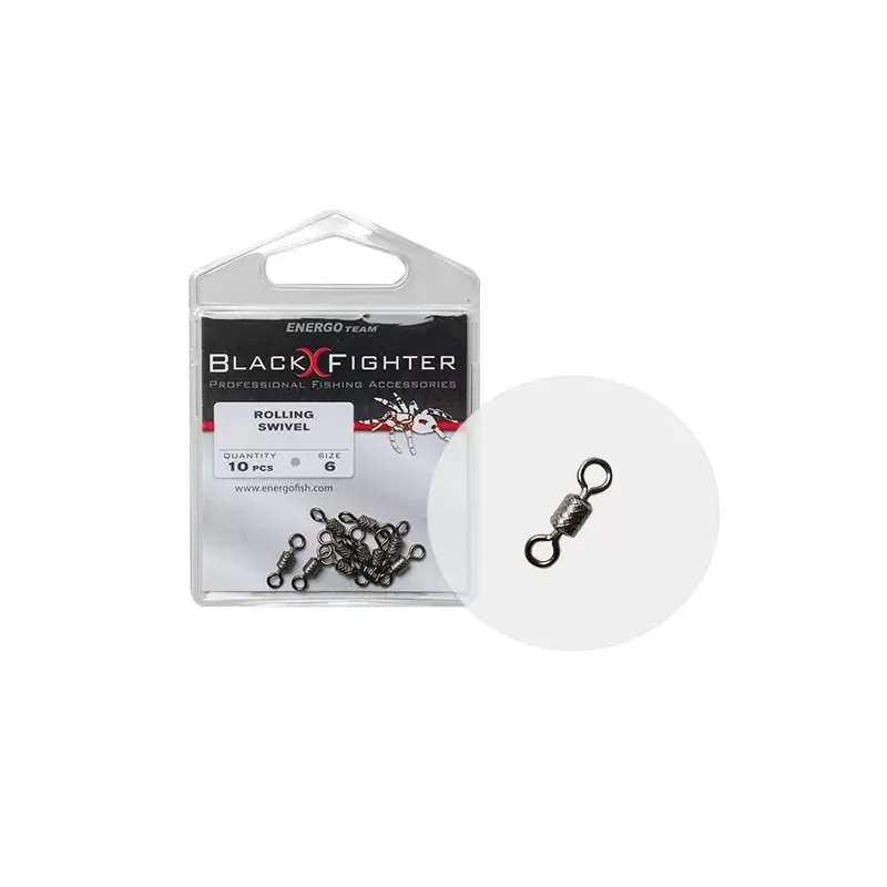 Black Fighter Rolling Swivel | Maat 4 Betrouwbaar