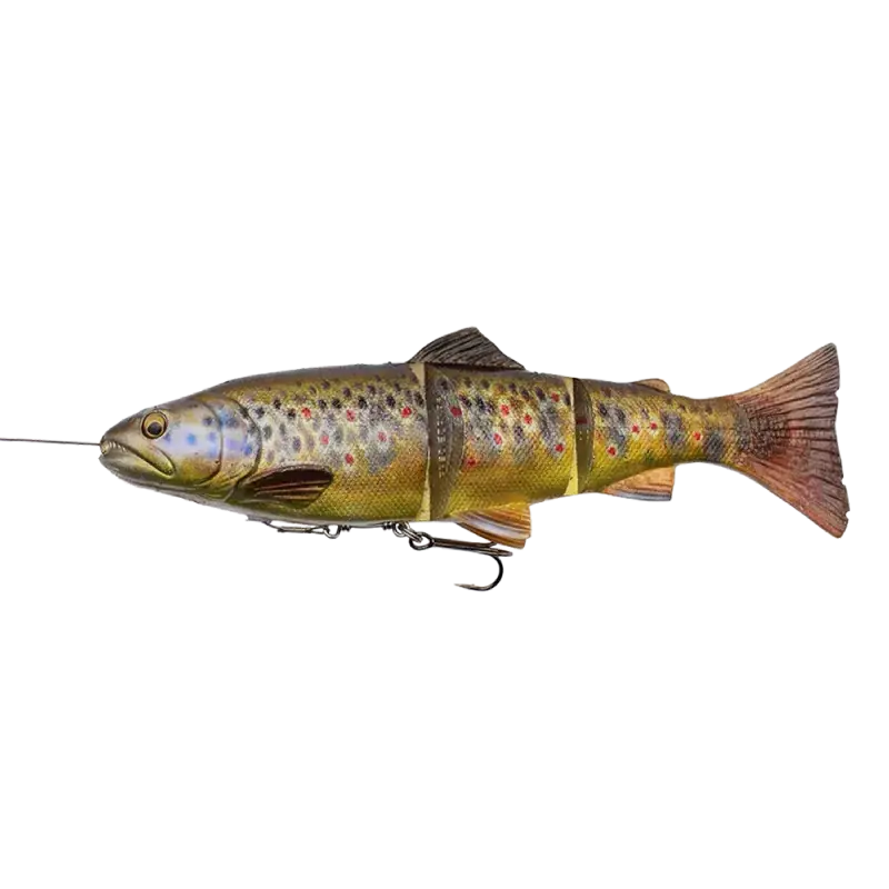 Koopje 4D Kunstaas Line Thru Trout 25 CM / 180G | Dark Brown | Slow Sink