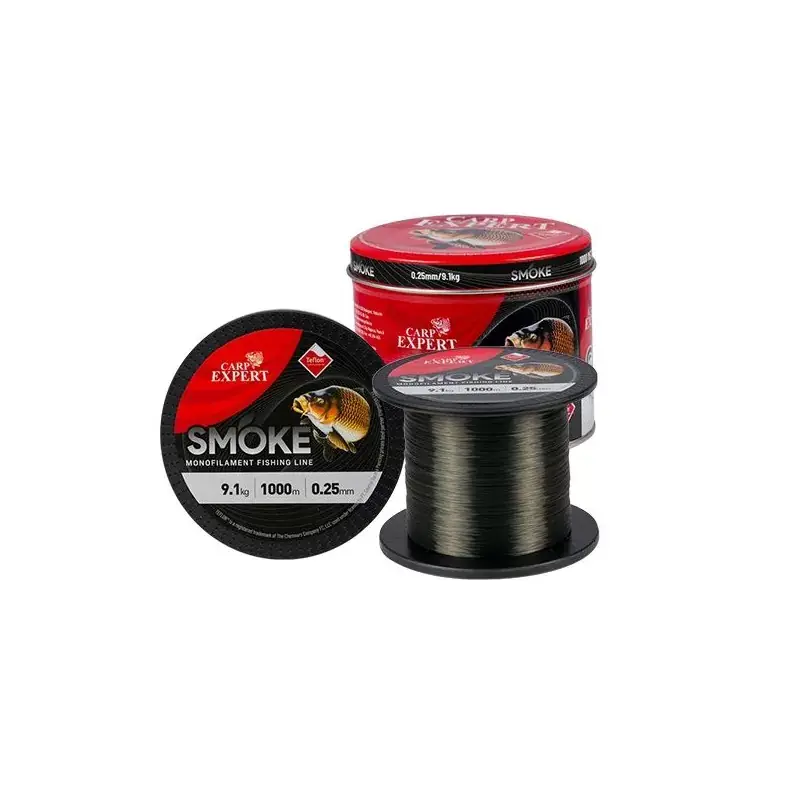 Carp Expert Smoke Dark Grey Monofilament lijn | 0.30MM | 1000M | 12.7 Kg Seizoensaanbieding