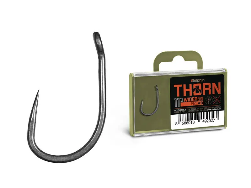 Lage Prijs Delphin THORN Wider BarbLESS karperhaken