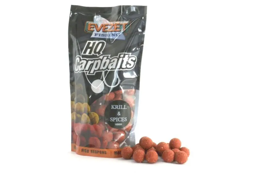 Premium Evezet boilie krill en spices 15 mm 250 gram