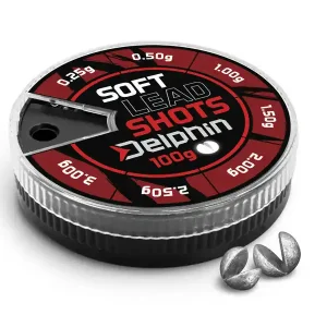 Dagaanbieding Delphin Split Shot Sinkers tot 2,5g – Loodhagels in Dispenser 100g
