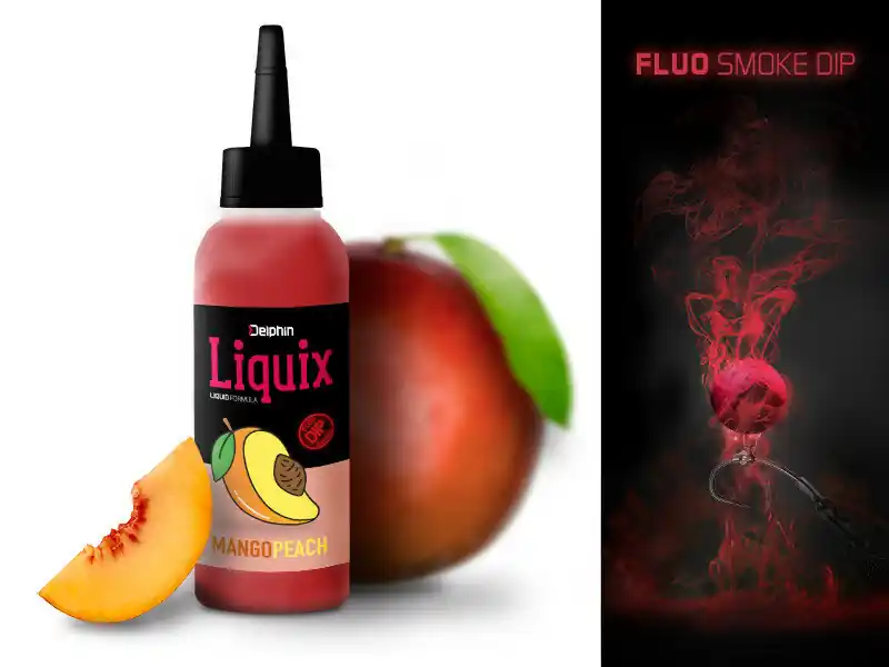 Tijdelijk Beschikbaar Delphin fluo dip liquix mango peach 100 ml
