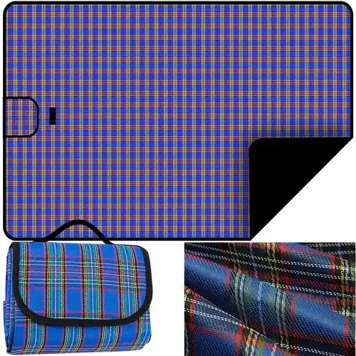 Finale Uitverkoop Malatec Picknickkleed - 145 x 180 cm - Waterdicht - Blauw