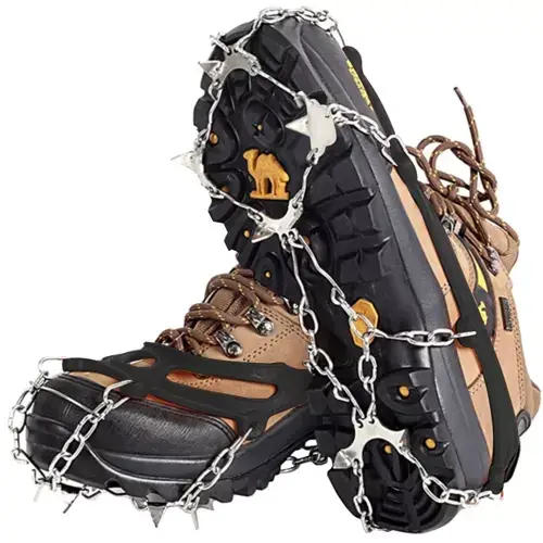 Hete Deal Trizand Anti-Slip Sneeuwkettingen - Maat M (36-40) - 8 Punten - Zwart