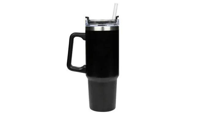 Modieuze Thermosbeker 900 ml - Zwart Weekendaanbieding