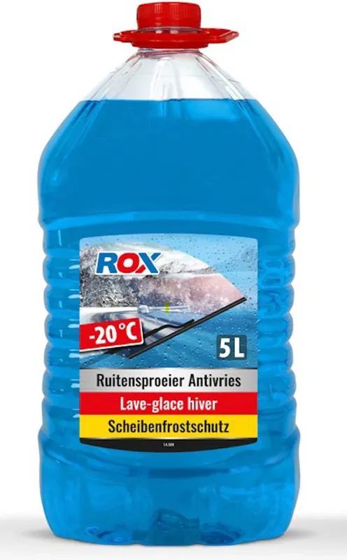 ROX Winter Ruitensproeiervloeistof Antivries – Tot -20°C – Gebruiksklaar – 5L Superprijs
