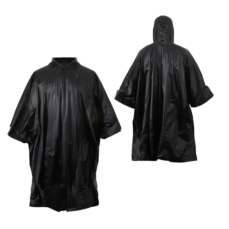 Benson Poncho Duurzaam - Zwart Alleen Vandaag