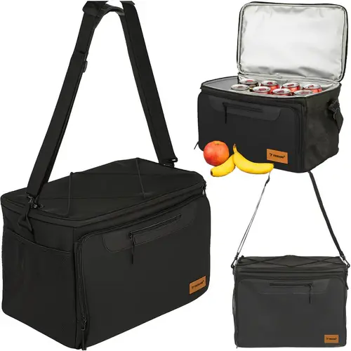 Trizand Koeltas 30 Liter - Thermotas voor Picnic, Strand & Reizen - Zwart Beperkte Voorraad
