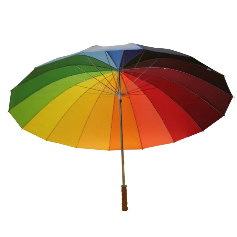 Lage Kosten Benson Regenboog Golfparaplu – XL Formaat – Ø 130 cm – 16 Banen