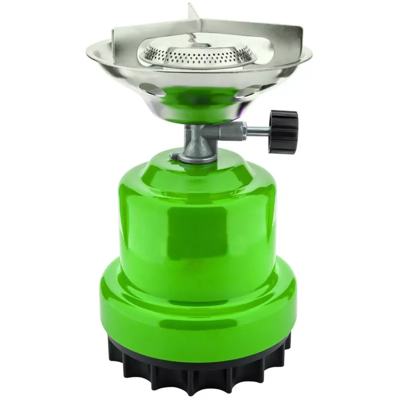Must-Have Baygas Camping Kookstel - Metaal - Groen - Voor 190g Prikpatronen