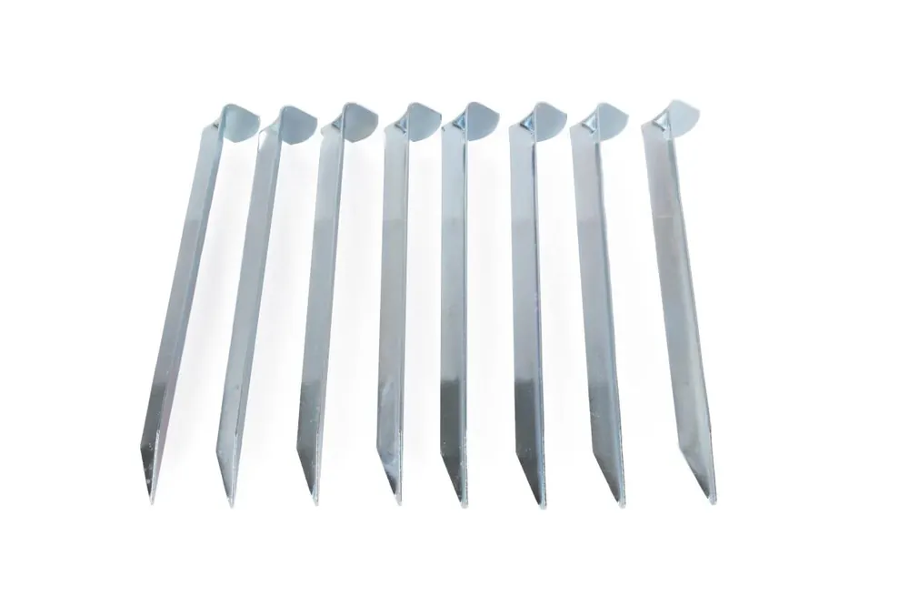 Premium Benson Halfronde Tentharingen - 8 Stuks - 18 cm - Verzinkt Staal - Extra Grip