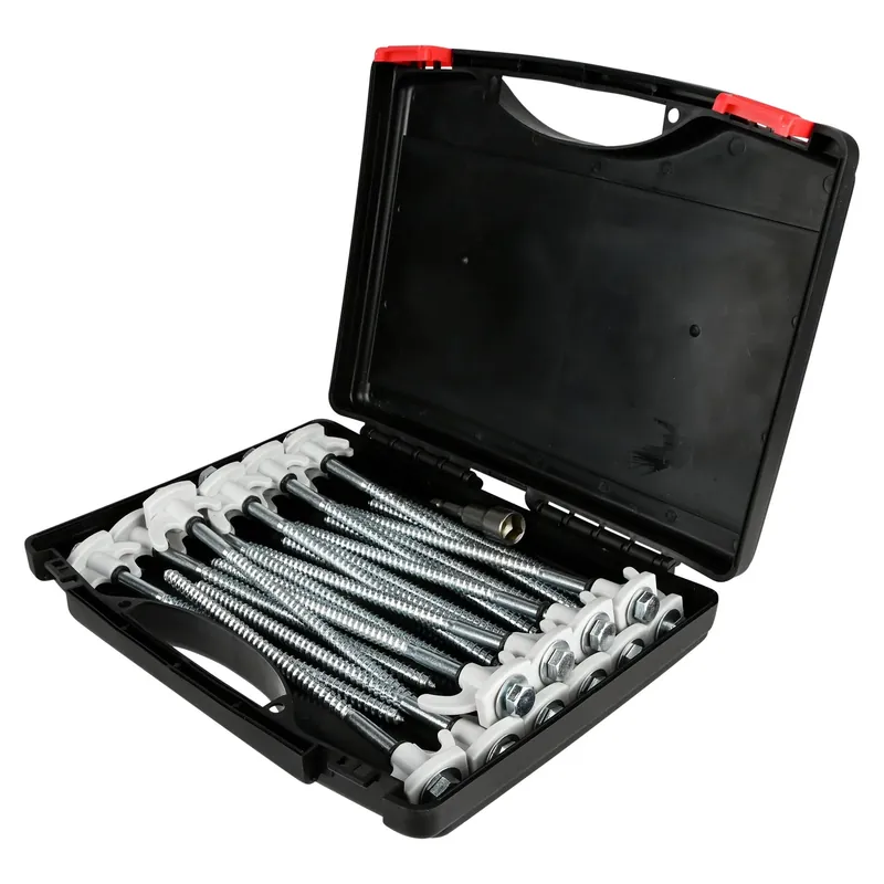 Benson Schroefharingen Set - 20 Stuks - Inclusief Adapter & Koffer - 20.5 cm Merkproduct