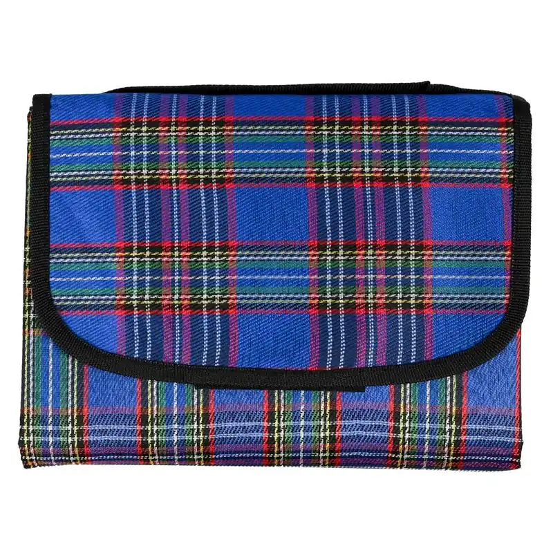Favoriet Benson Picknickkleed - 150 x 130 cm - Blauw - Waterbestendig - Opvouwbaar