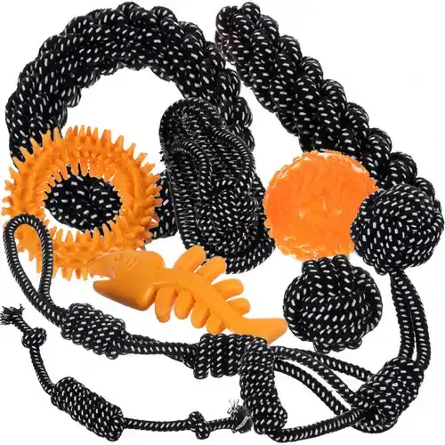Express Levering Purlov Hondenspeelgoed Set - 10-delig - Touw, Trek- & Kauwspeelgoed