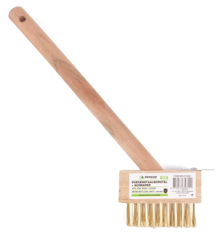Benson Voegenborstel - 30 cm - 3 Rijen Messing - Met Steel Beperkte Voorraad