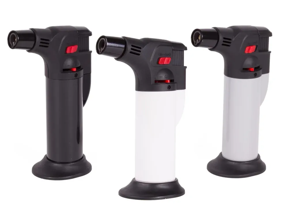 Exclusieve Aanbieding Benson Stormaansteker - Jetflame - Navulbaar - Met Standaard