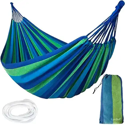 Gardlov Dubbele Hangmat zonder Spreidstok - 240 x 160 cm - Multicolor Laatste Kans