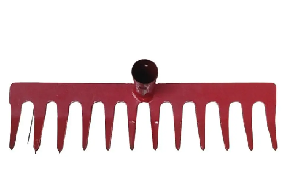 Benson Metaalhark - 12-Tands - 30 cm - Rood - Excl. Steel Alleen Vandaag