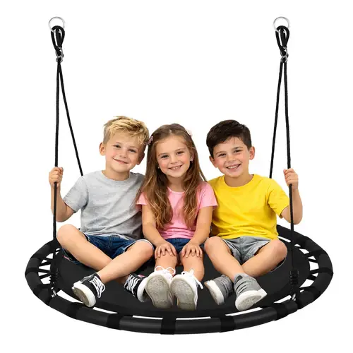 Kruzzel Ooievaarsnest Schommel - 100 cm - Zwart - 150 kg Nieuw