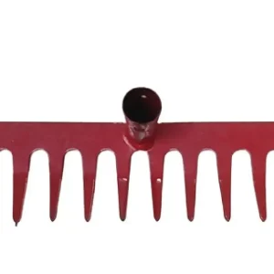 Benson 12-Tands Metaalhark - 30 cm - Rood - Exclusief Steel Populair