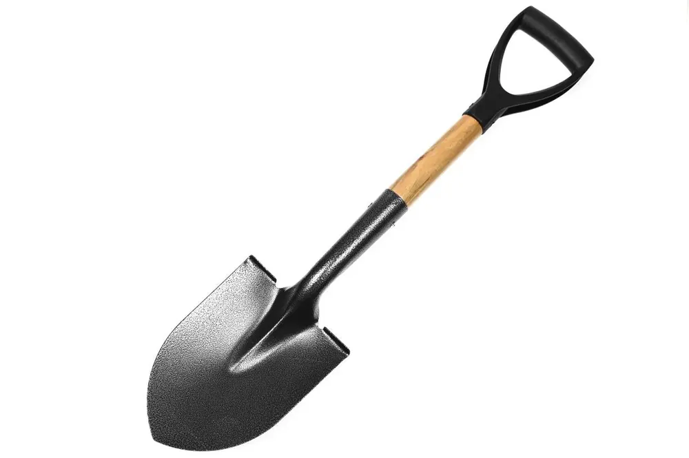 Snelle Levering Benson Tuinschep - 70 cm - Hamerslag Staal - Houten Steel