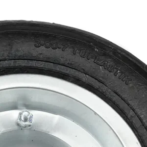 Populair Benson Kruiwagenwiel Semi-Solid 335x75mm - Ø 20mm As - Lekbestendig