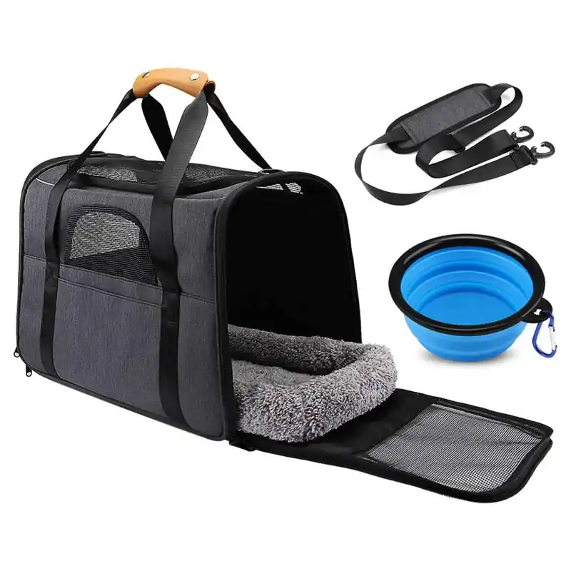 Finale Uitverkoop Benson Draagbare Reistas Set voor Huisdieren - 4-Delig - 44 cm
